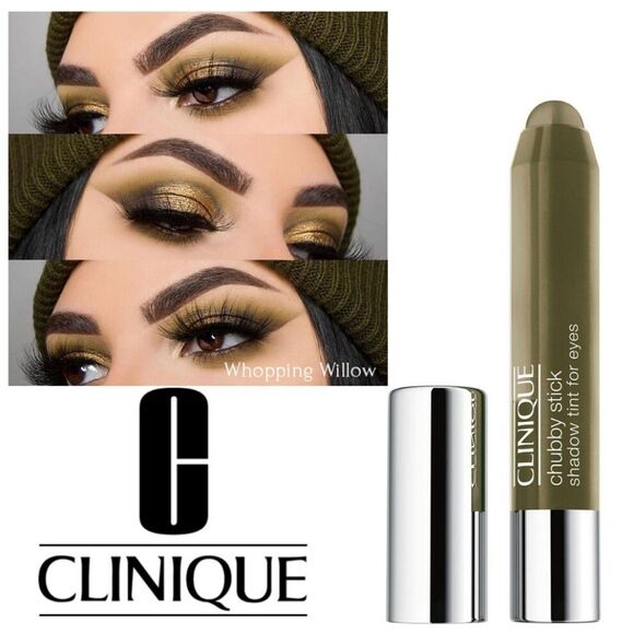 Clinique Chubby Eyeshadow Stick in Whopping Willow (Metallic Olive) - Picture 1 of 16